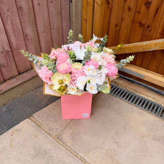 Pink Pearl Artificial Bouquet